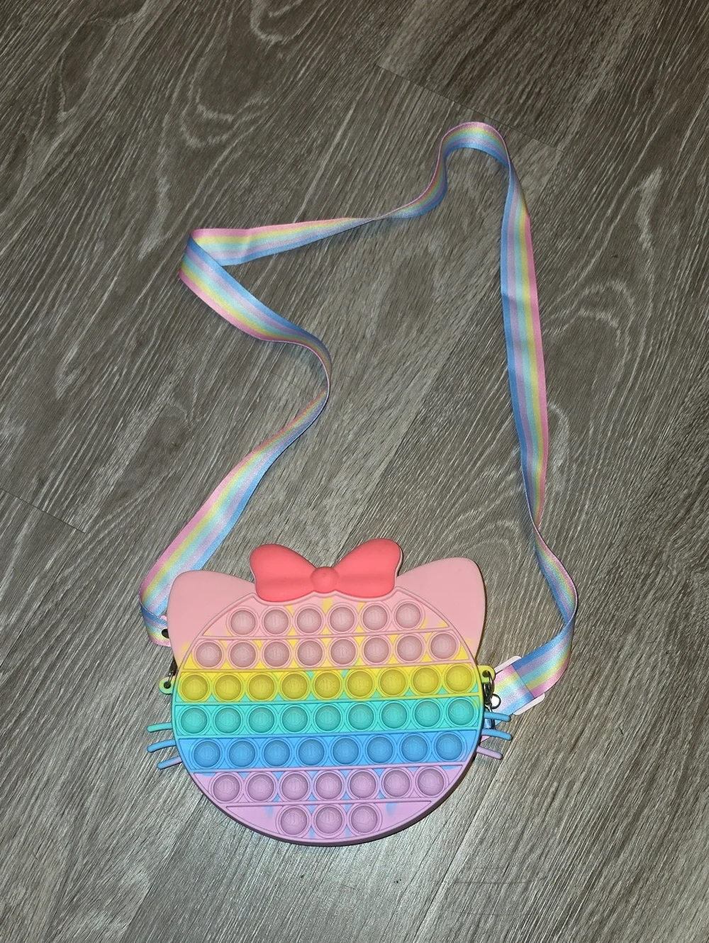 Girls CAT Pop IT Zip Closure Crossbody Purse! Like New!!